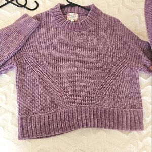 2 for 22 Pink republic cropped chenille sweater